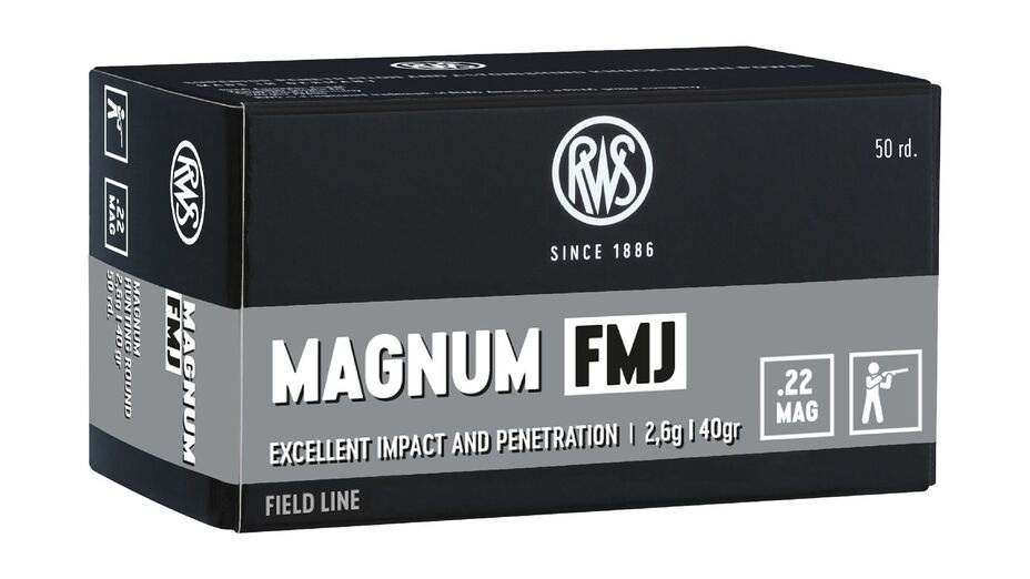 RWS .22 Magnum FMJ 2,6g / 40gr