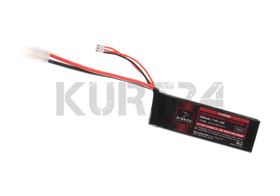 Nimrod Lipo 7.4V 2200mAh 65C Graphene Large Type