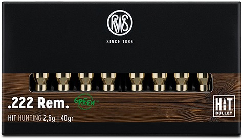 RWS .222 Rem. HIT 22,6g / 40gr
