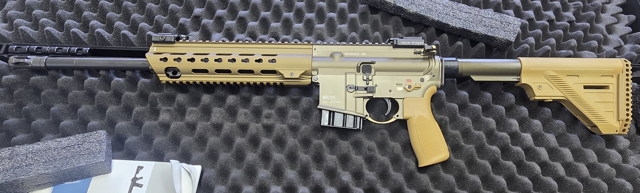 Heckler&Koch MR223 A3 Slim Line H-Key 16,5" Selbstladebüchse Ral8000