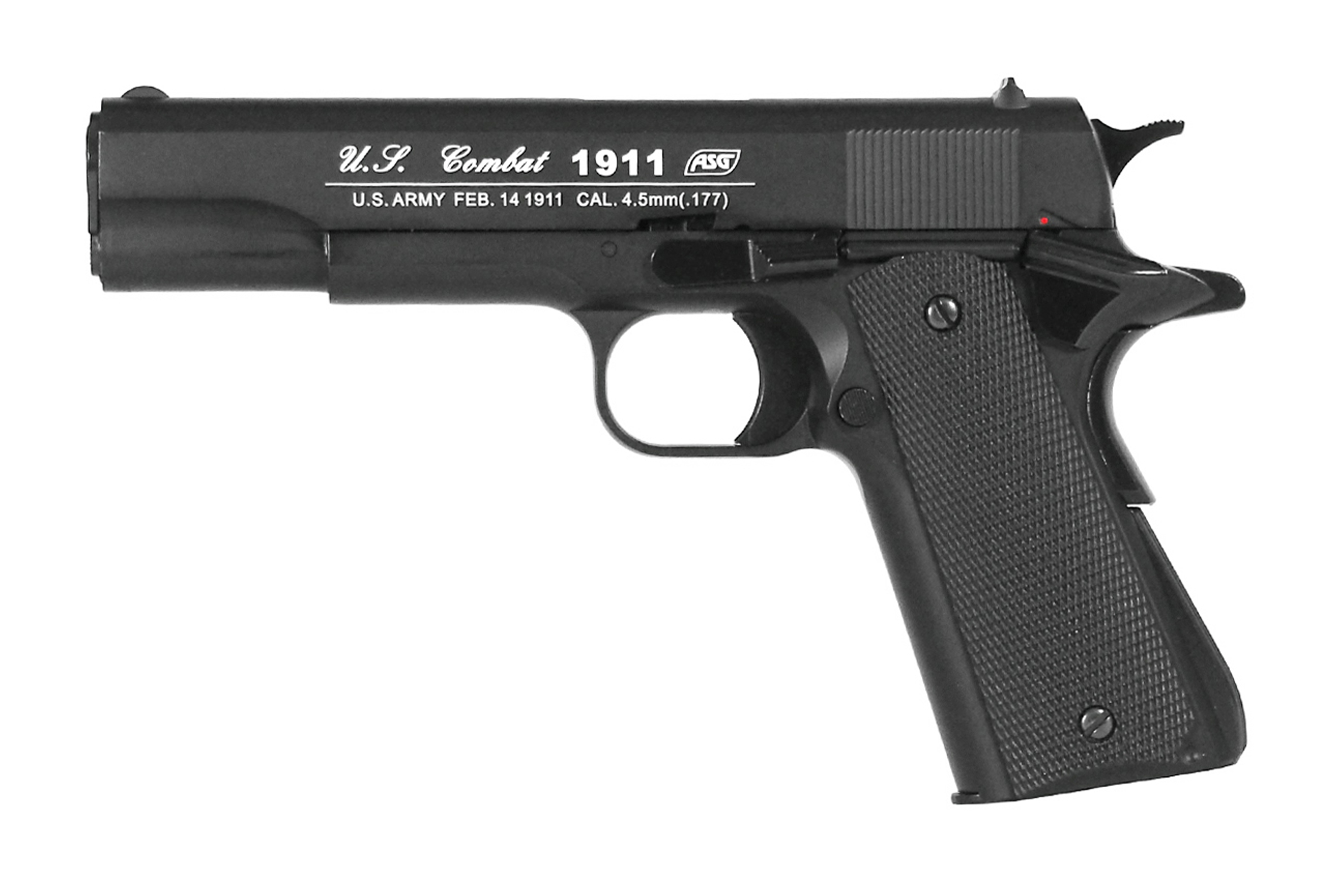 ASG 1911 US-C Schwarz 4,5mm BB Druckluft Co2 BlowBack