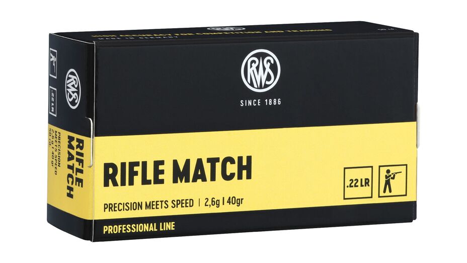 RWS .22lr. Rifle Match 2,6g / 40gr