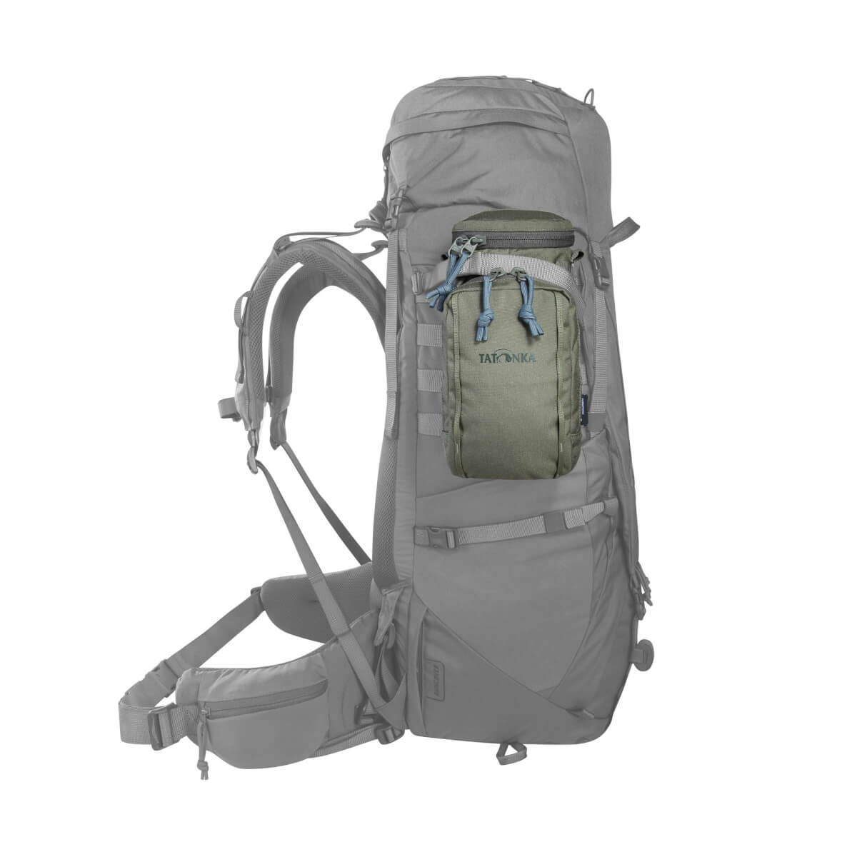 Tatonka Bottle Pouch 1l Isolierhülle Stone Grey Olive