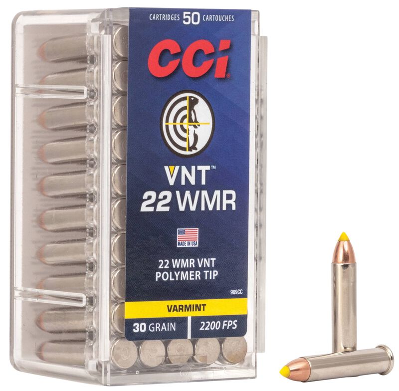 CCI .22 WMR VNT 1,9g / 30gr CCI .22 WMR VNT 1,9g / 30gr