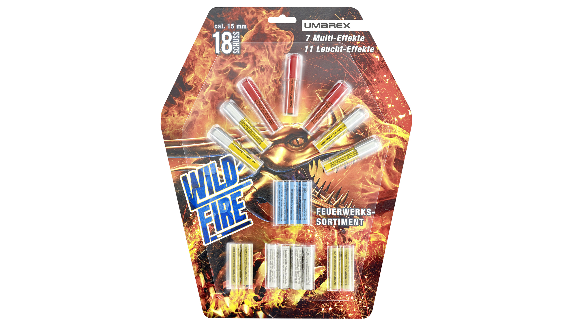 4-1498_Wildfire_front_ret_2000_1125_0 Umarex Pyro Wildfire Blister 18-teilig 15mm