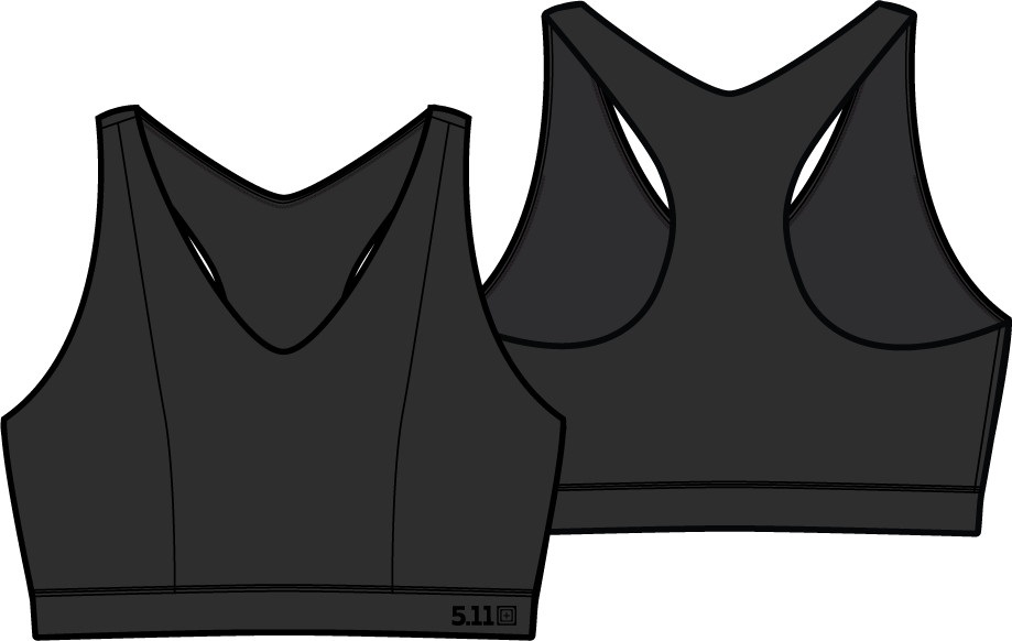 5.11 Tactical PT-R Max Effort Bra Black