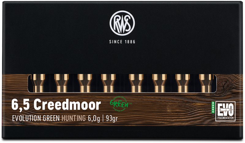RWS 6,5 Creedmoor Evoulution Green 6,0g / 93gr
