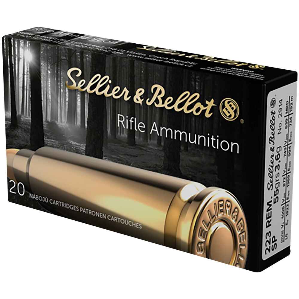 S&B .223 Rem. SP 55gr / 3,6g Teilmantel