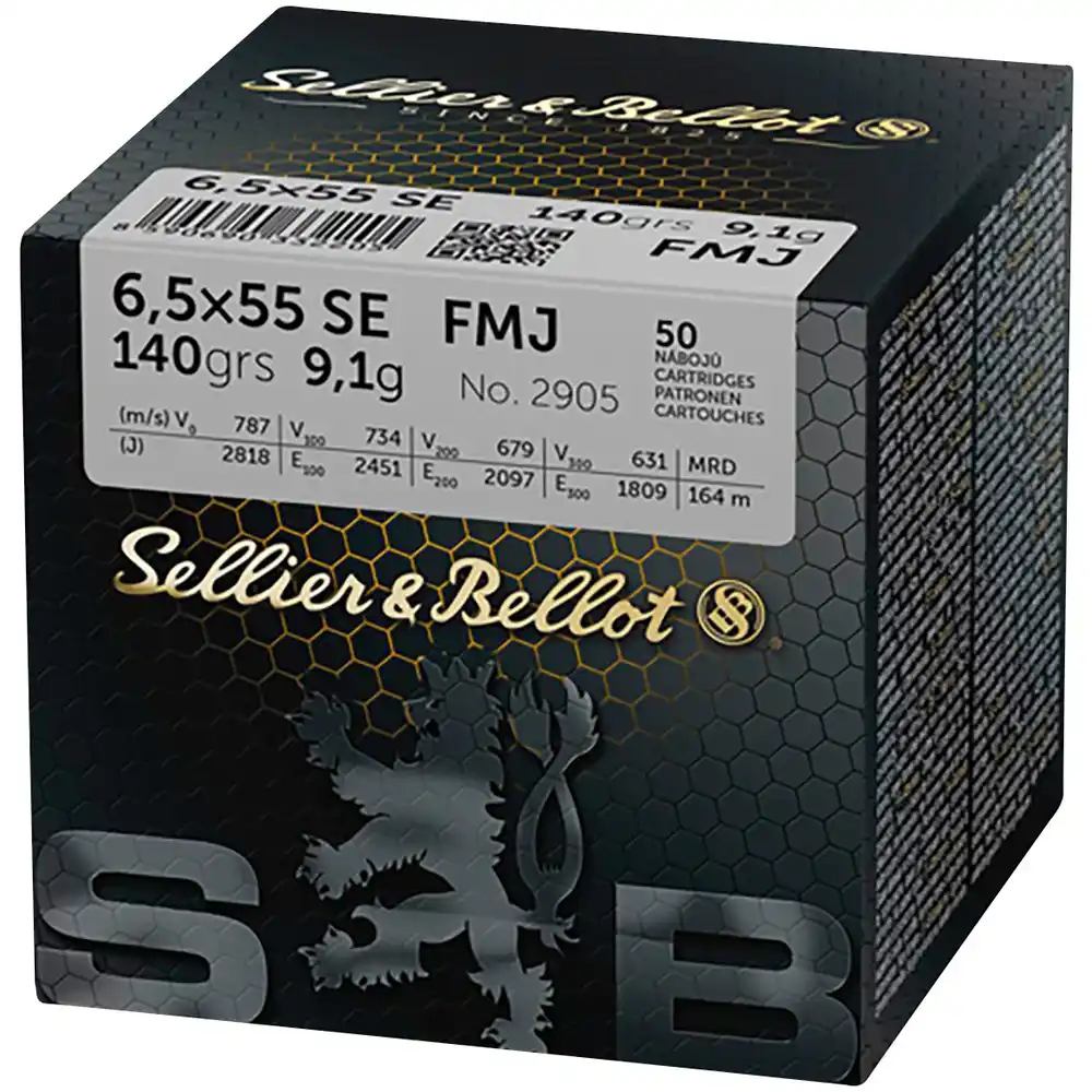 S&B 6,5x55 SE Vollmantel FMJ 9,1g / 140gr