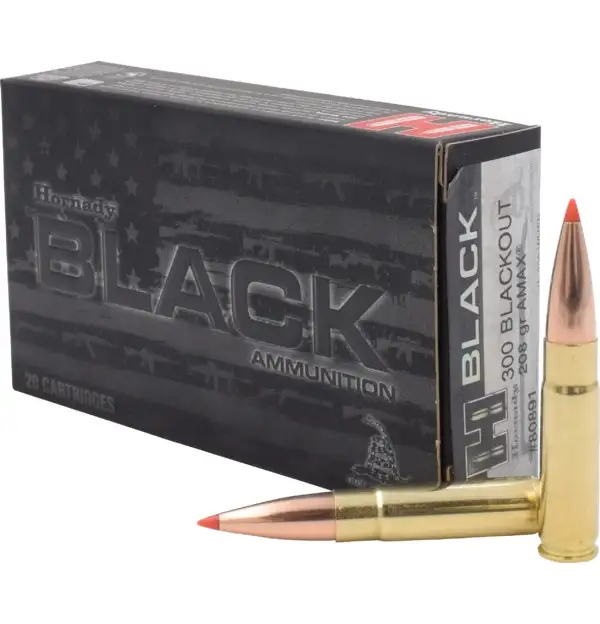Hornady 300 Blackout 13,4g / 208gr A‑MAX BLACK Hornady 300 Blackout 13,4g / 208gr A‑MAX BLACK