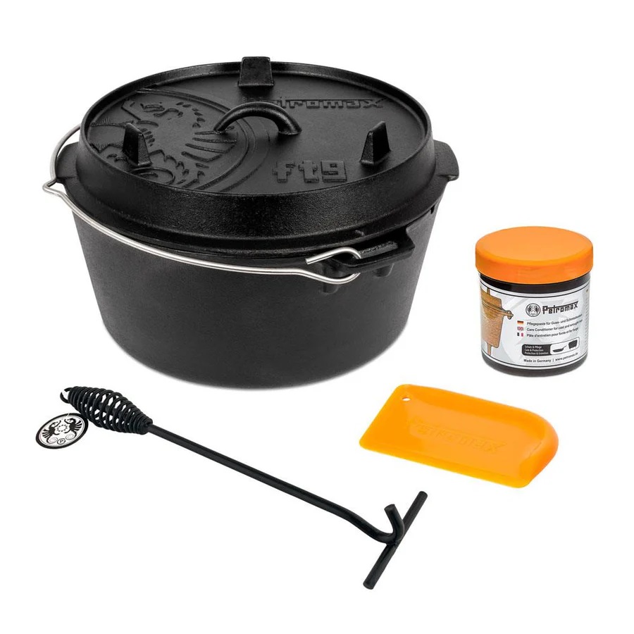 PX_SET_0006 Petromax Feuertopf ft9-t Set Einsteiger - Dutch Oven Set 9 Liter