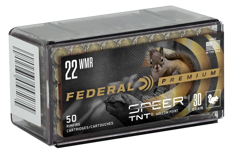 Federal Varmint & Predator Speer .22 WMR Speer TNT Jacketed Hollow Point 1,9g / 30gr Federal Varmint & Predator Speer .22 WMR Speer TNT Jacketed Hollow Point 1,9g / 30gr
