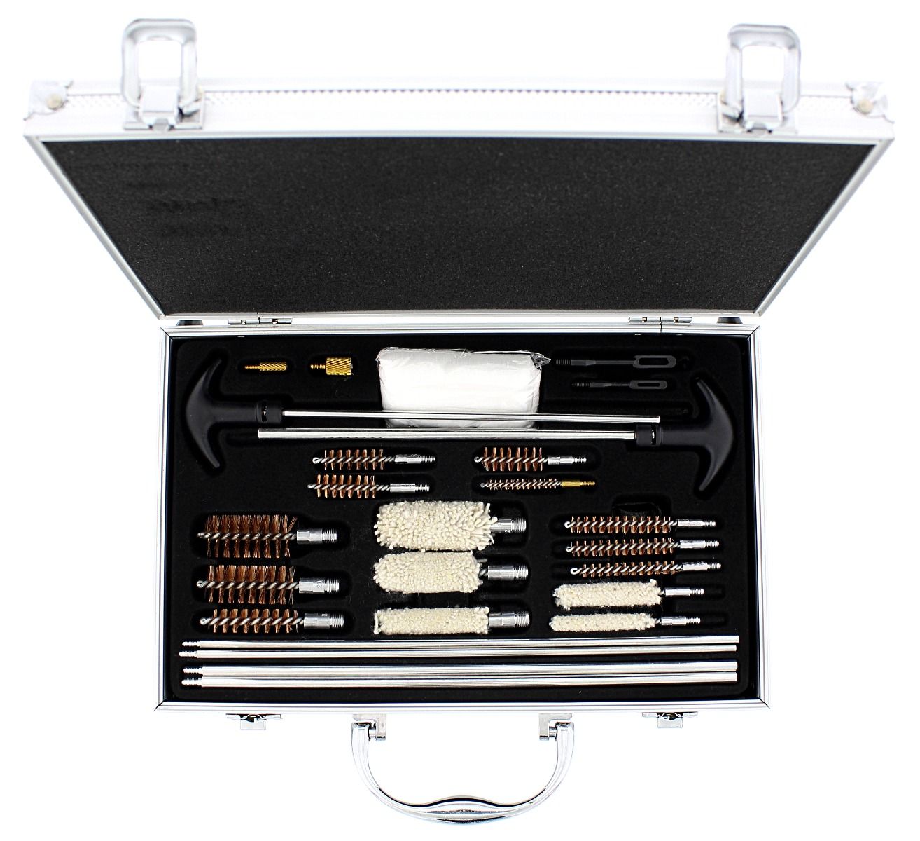 1019-1 Putzzeug Set für Kurz- und Langwaffen im Alukoffer