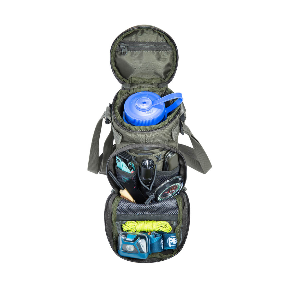 Tatonka Bottle Pouch 1l Isolierhülle Stone Grey Olive