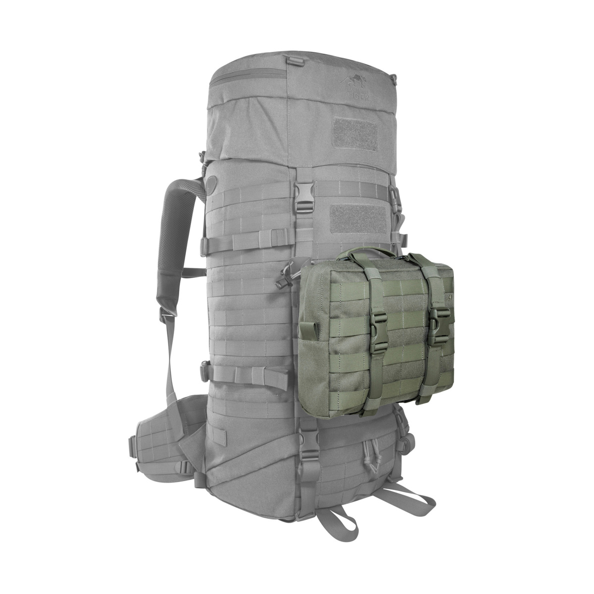 Tasmanian Tiger Tac Pouch 10 MKII Rucksack-Zubehörtasche (4L) Ston-Grey-Olive IRR