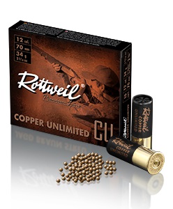 Rottweil Copper Unlimited 12/70 Jagdschrot 34g Rottweil Copper Unlimited 12/70 Jagdschrot 34g
