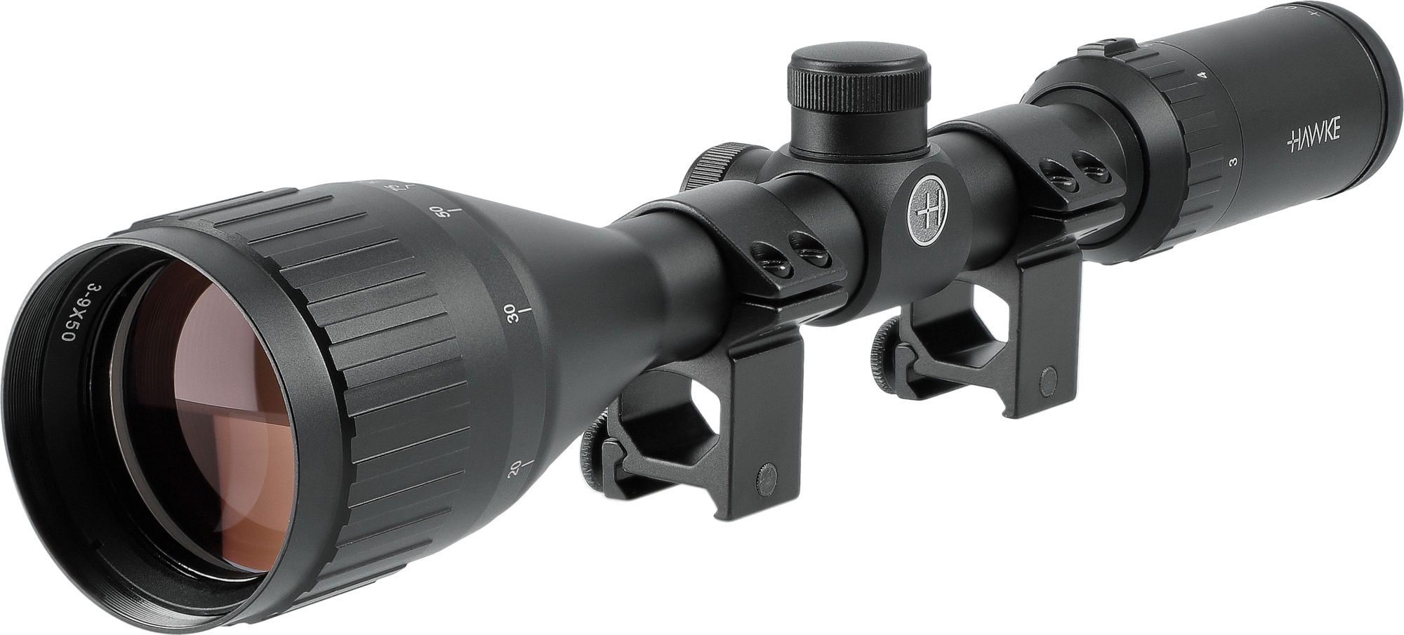 Hawke Fast Mount 3-9x50 AO (Mil Dot) 1/4 MOA