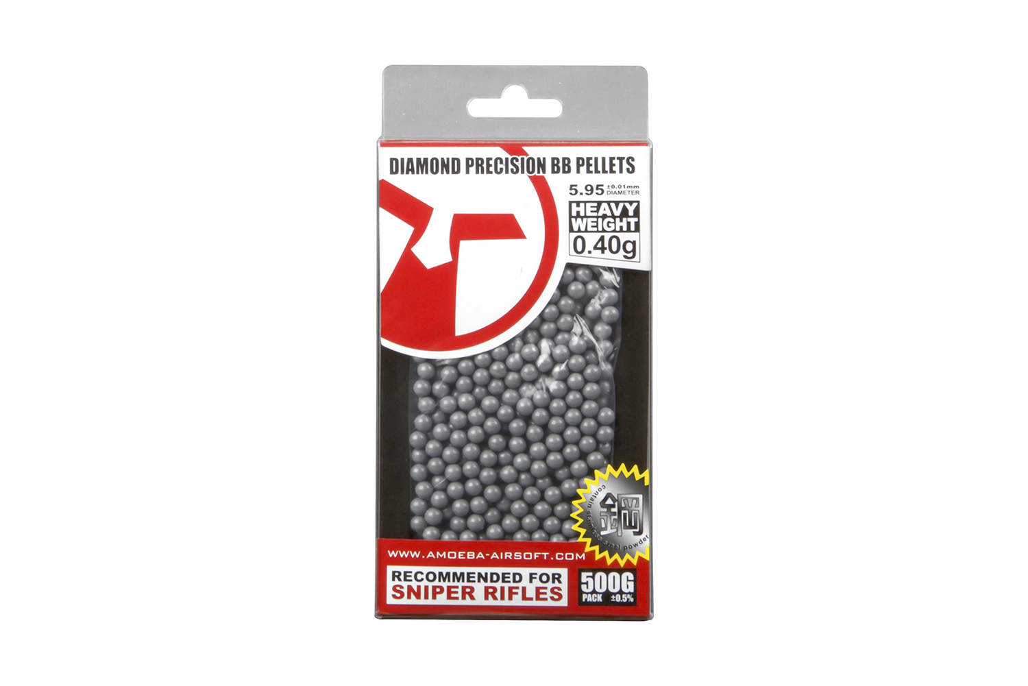 MAG-BB-002-2 Ares Amoeba BBs 6mm 0,50g 1000 St. Grey