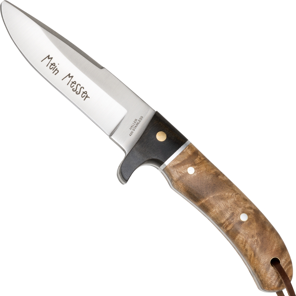 42989_s Haller Jugendmesser mit Wurzelholzgriff