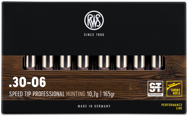 csm_2408473_RWS_30-06_Short-Rifle_STP_10_7g_Verpackung-frontal_150dpi_0ab5cb715b RWS .30-06 Speed Tip Pro Short Rifle Performance Line 165gr / 10,7g