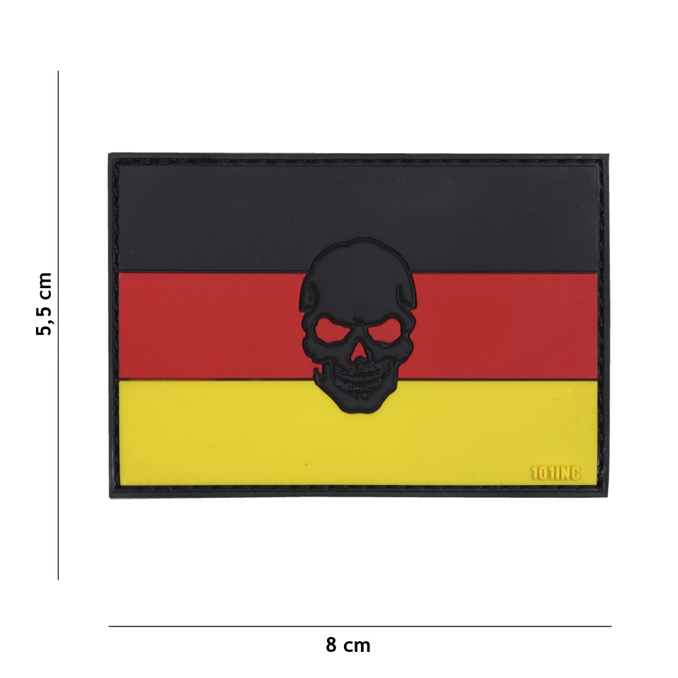 4441305033_z Patch "Flag Germany + Skull"