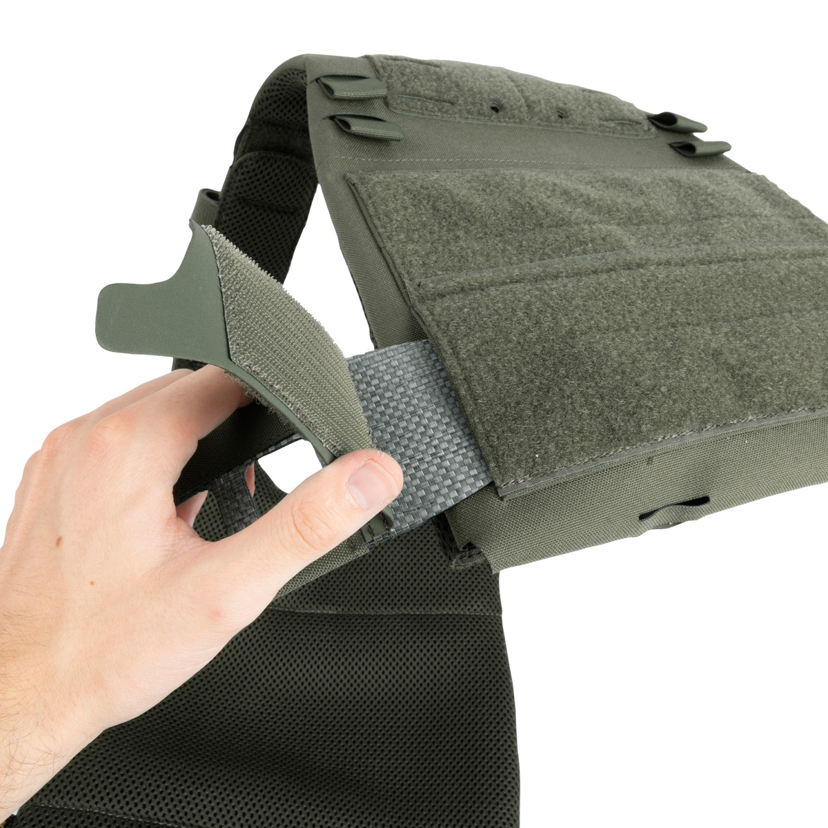 Tasmanian Tiger Plate Carrier LP LC Frame Plattenträger Stone-Grey-Olive IRR