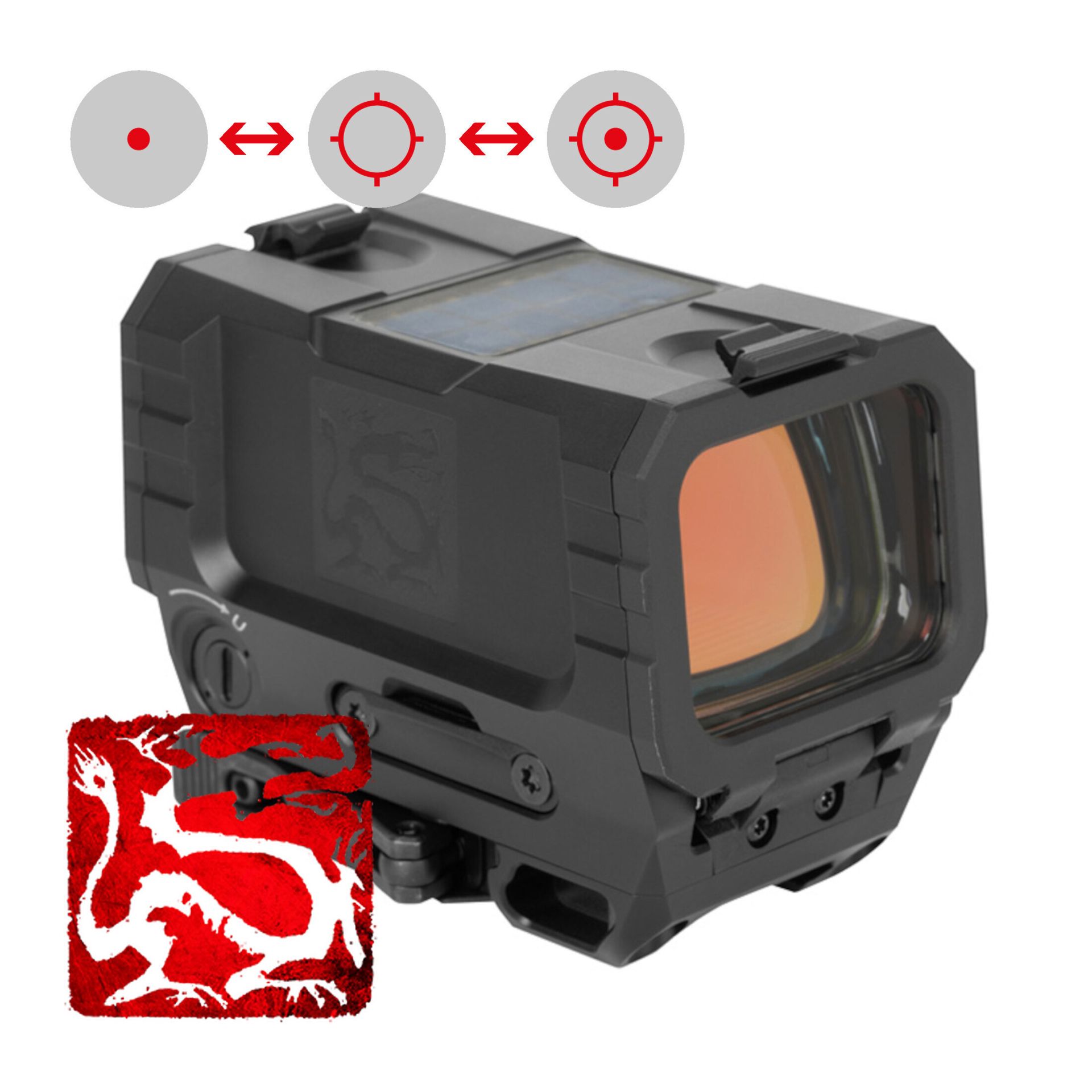 Holosun RONIN-AEMS-MAX-RD geschlossenes Reflexvisier Rotpunktvisier