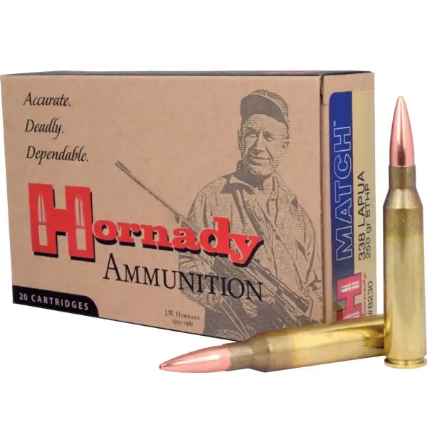 Hornady 338 Lapua BTHP Match 16,1g / 250gr Hornady 338 Lapua BTHP Match 16,1g / 250gr