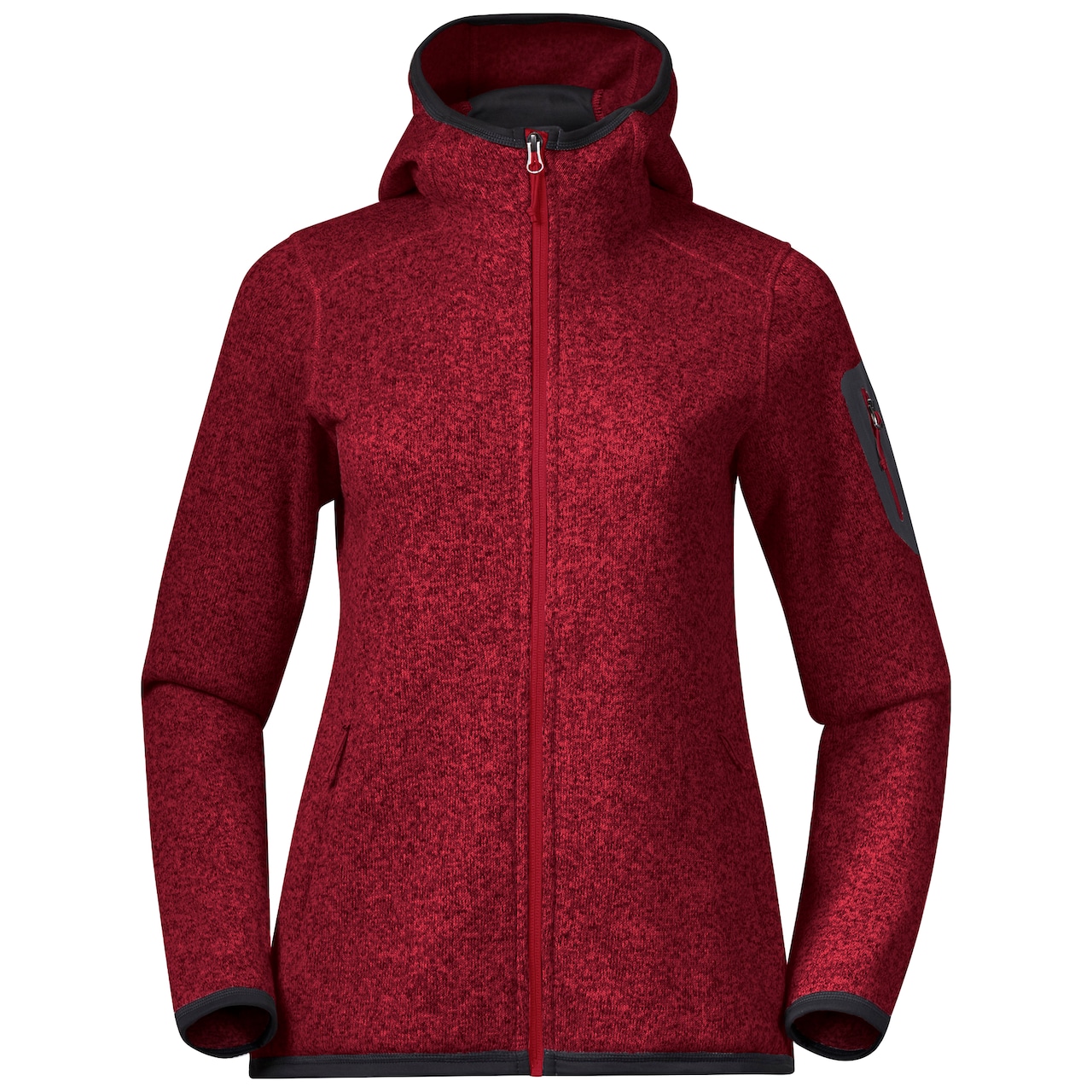 1093-671 Bergans Kamphaug Knitted Womens Hoodie