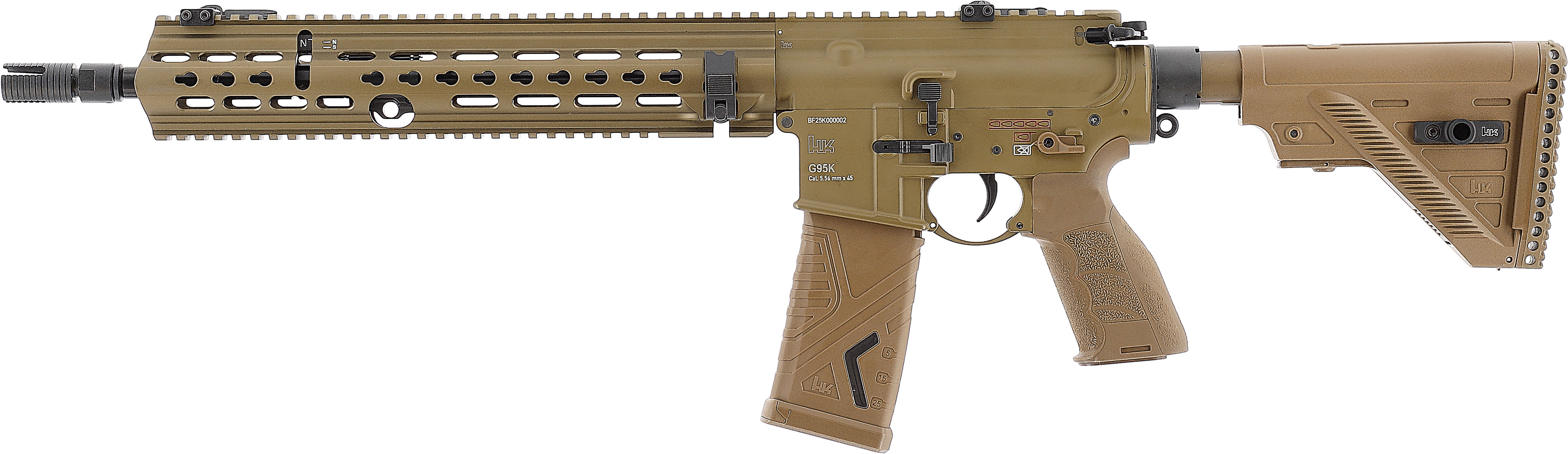 Heckler&Koch G95K 6mm BB S-AEG  1,6 Joule grünbraun