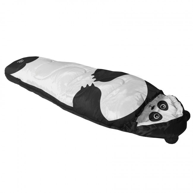 sb230y-bk_panda Highlander Kinder Schlafsack Panda Schwarz /Weiß