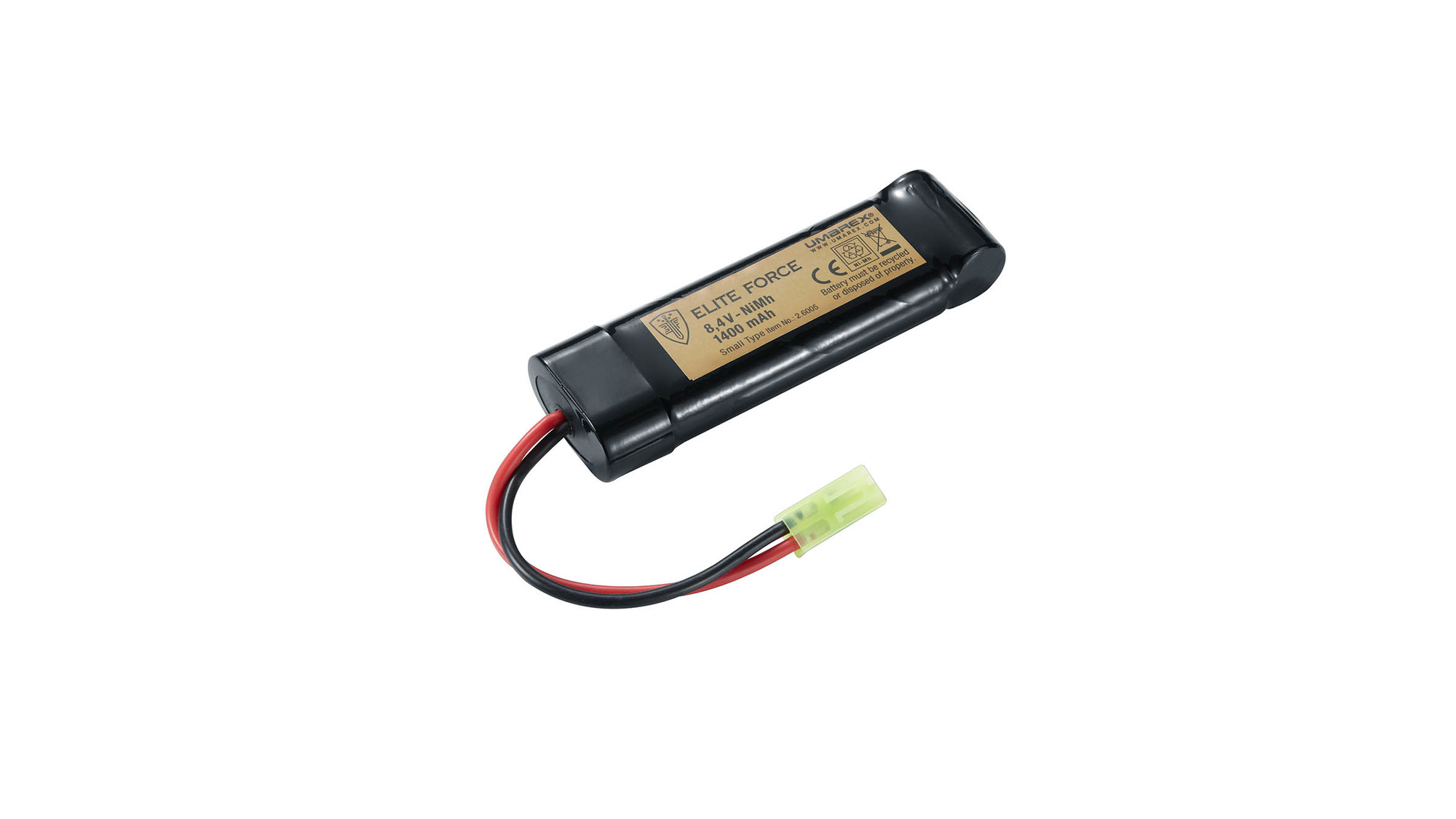 2-6005_SmallType_Akku_persp Elite Force NiMH Akku 8,4 V 1400 mAh Small Type