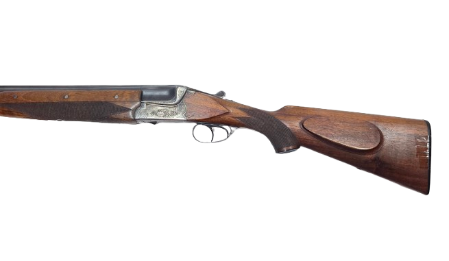 Bühag Bockdoppelflinte mit 2 Abzügen 16/70