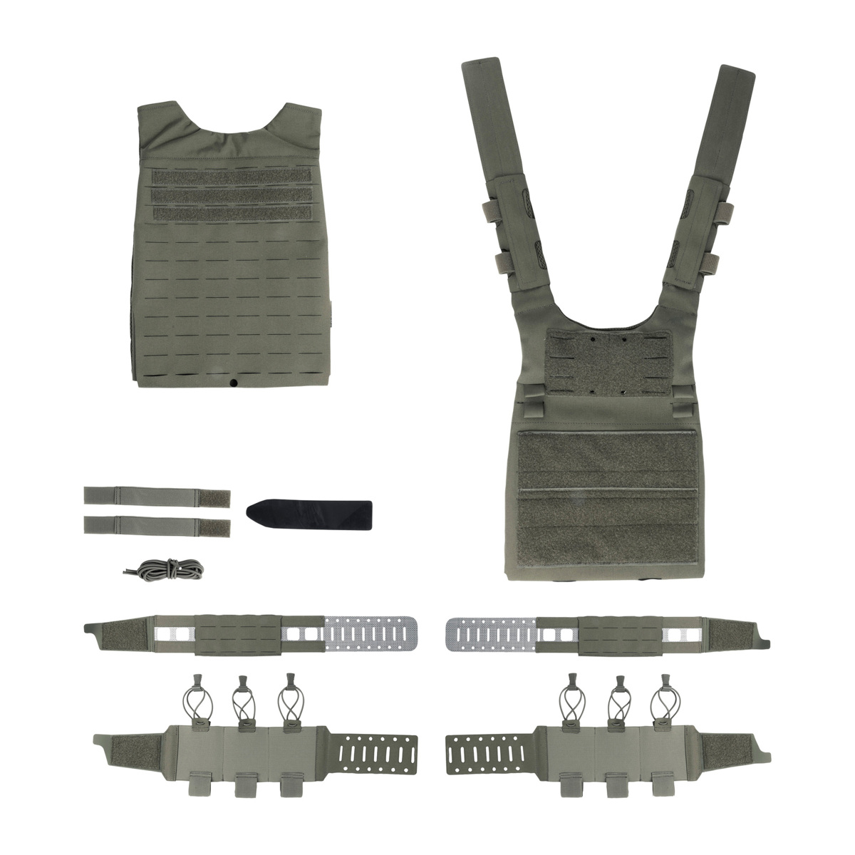 Tasmanian Tiger Plate Carrier LP LC Frame Plattenträger Stone-Grey-Olive IRR