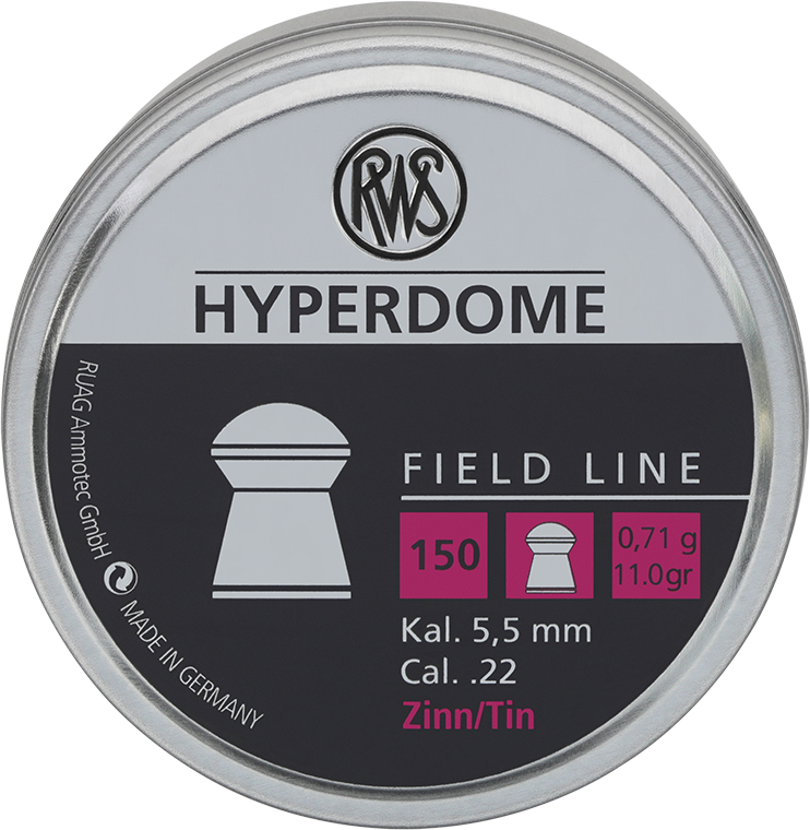 RWS-Luftgewehrkugeln-Dose-Hyperdome-Kal_5_5mm-0_71g-2318163-frontal RWS 5,5mm Hyper Dome Diabolos