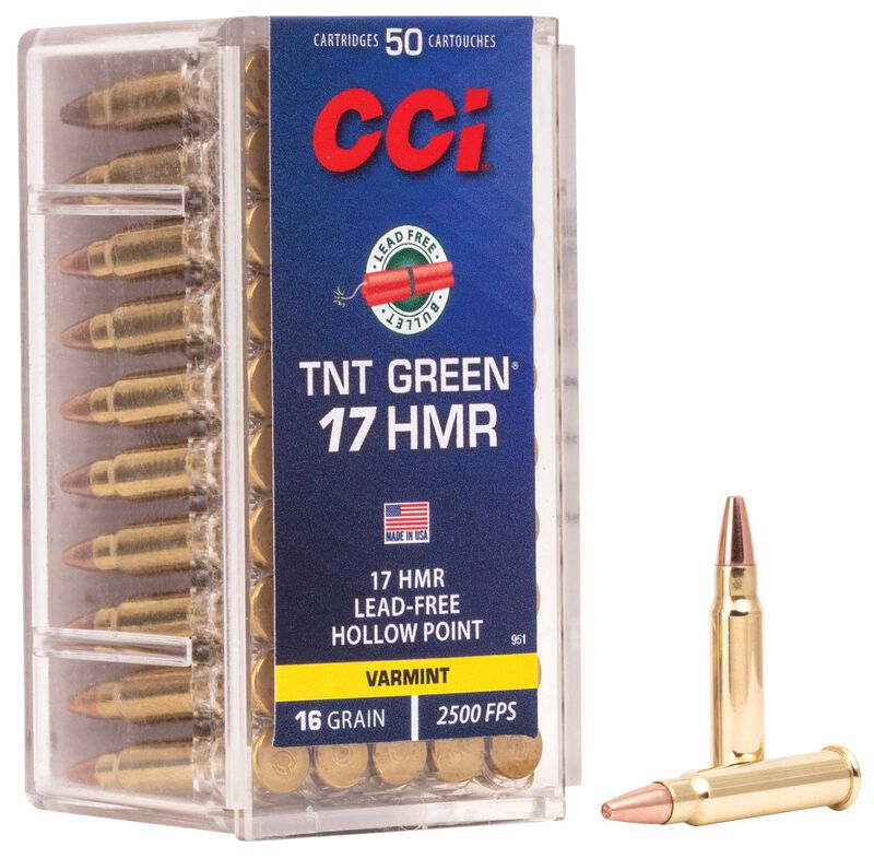 CCI .17HMR TNT Green Speer TNT Green Hollow Point 1g / 16gr CCI .17HMR TNT Green Speer TNT Green Hollow Point 1g / 16gr