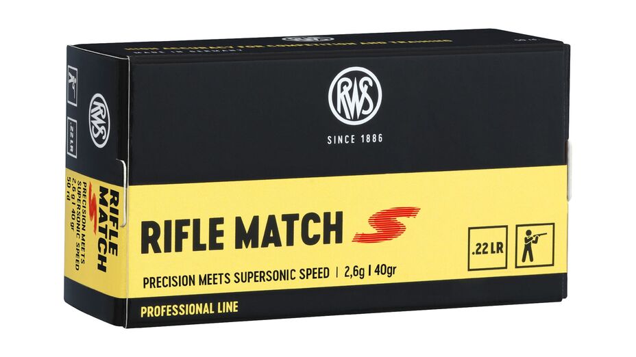 RWS .22 Rifle Match S 2,6g / 40gr RWS .22 Rifle Match S 2,6g / 40gr