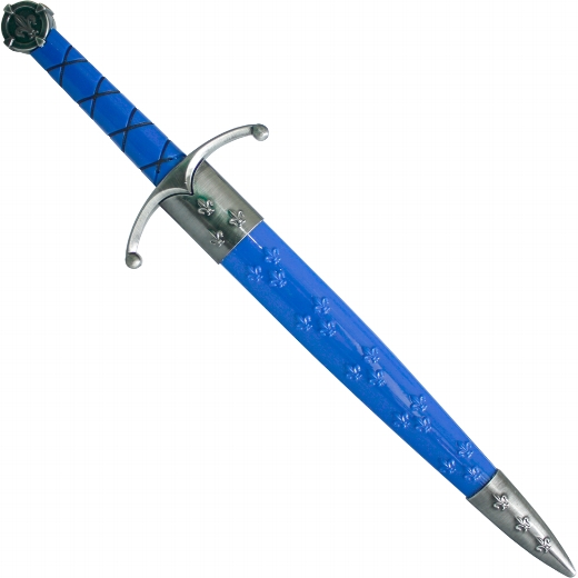 Haller Dolch mit Scheide blau