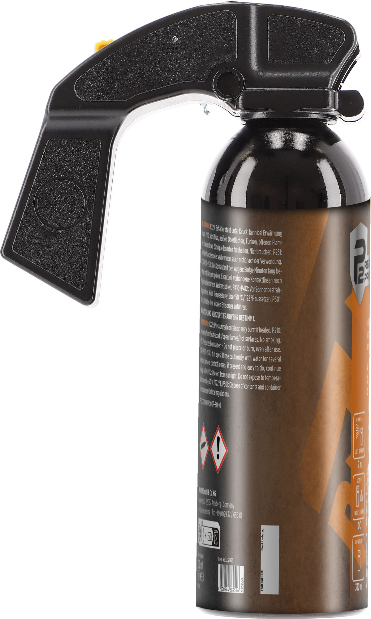 P2P PDS-500 Pfefferspray konischer Strahl 330 ml