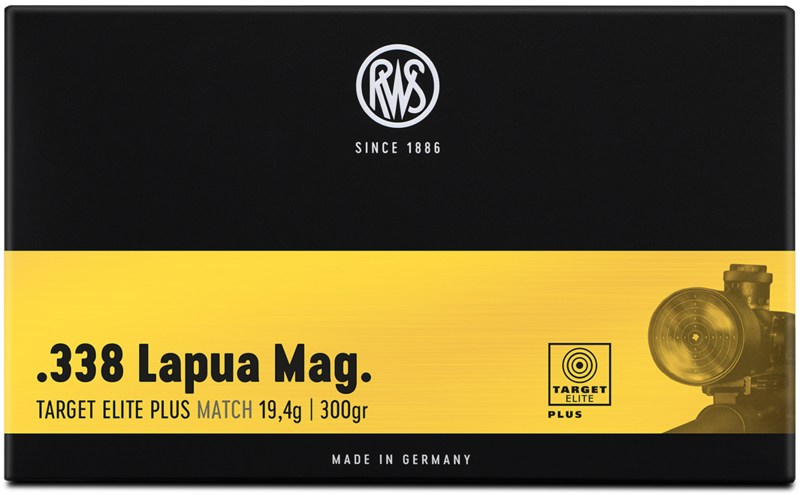 RWS .338 Lapua Magnum Target Elite Plus Match 19,4g / 300gr