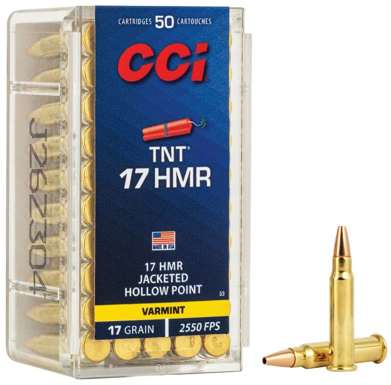 CCI .17 HMR TNT  1,1g /17gr Jacketed Hollow Point