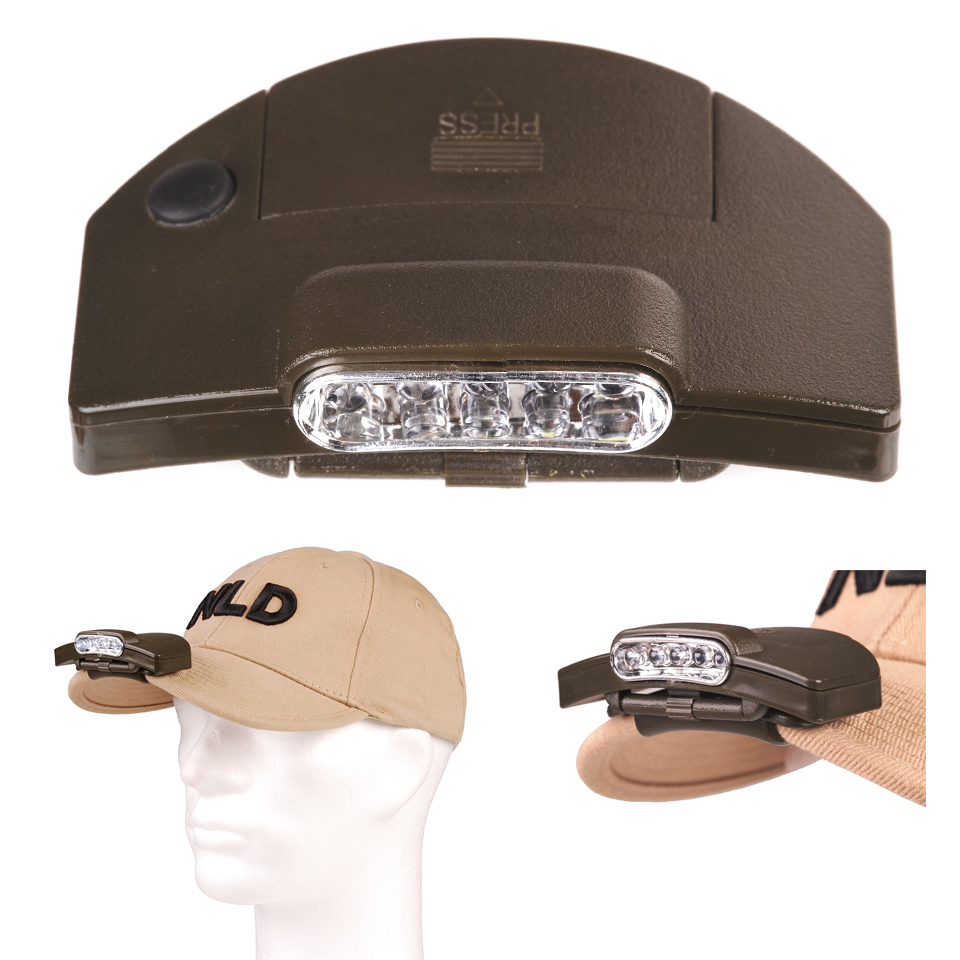 369337_41_01 Kurt24 5 led cap headlamp "Star" clip-on