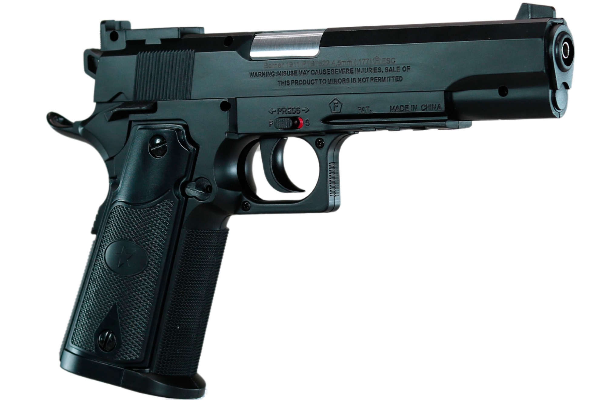 Borner 1911 CO2 Luftpistole Kal. 4,5 mm BB schwarz