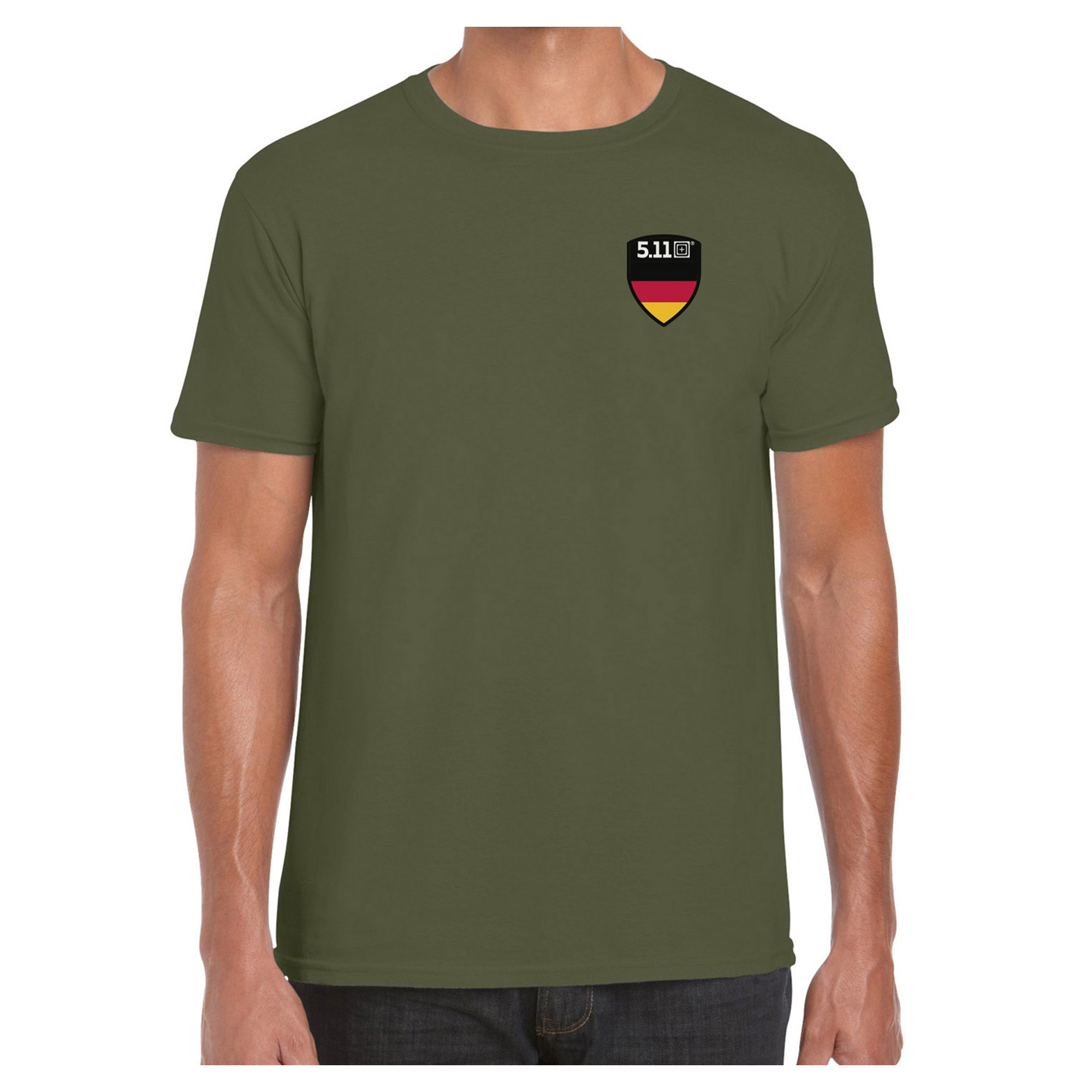 67194-0 5.11 Tactical Shield Germany T-shirt military green