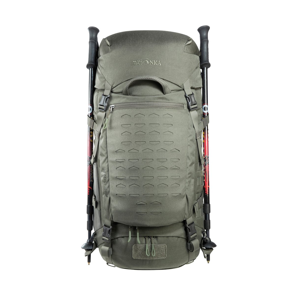 Tatonka Pyrox 45+10 Bushcraft-Rucksack Stone Grey Olive