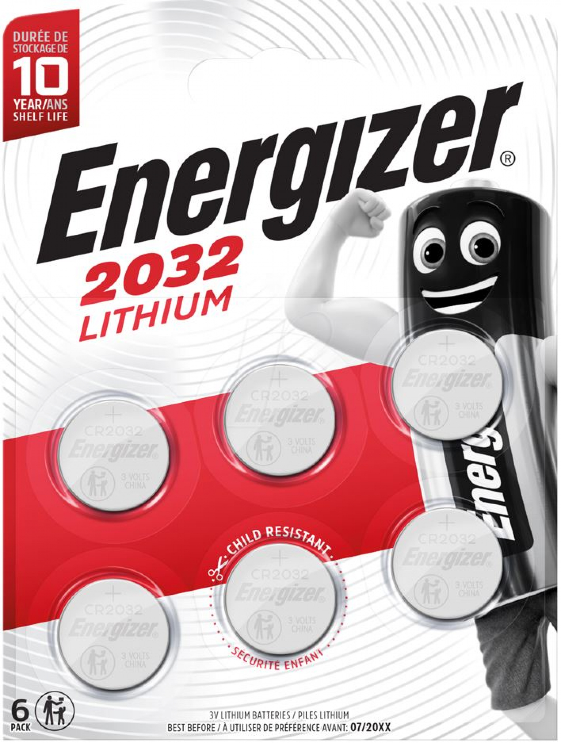 Energizer Lithium 3V CR2032 Knopfzelle 6er Blister Energizer Lithium 3V CR2032 Knopfzelle 6er Blister
