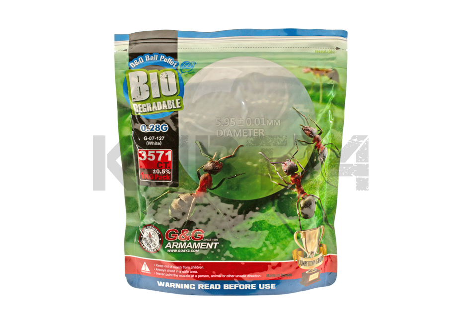 4437 G&G 0,28g Bio BBs 3570St. 6mm Softairkugeln