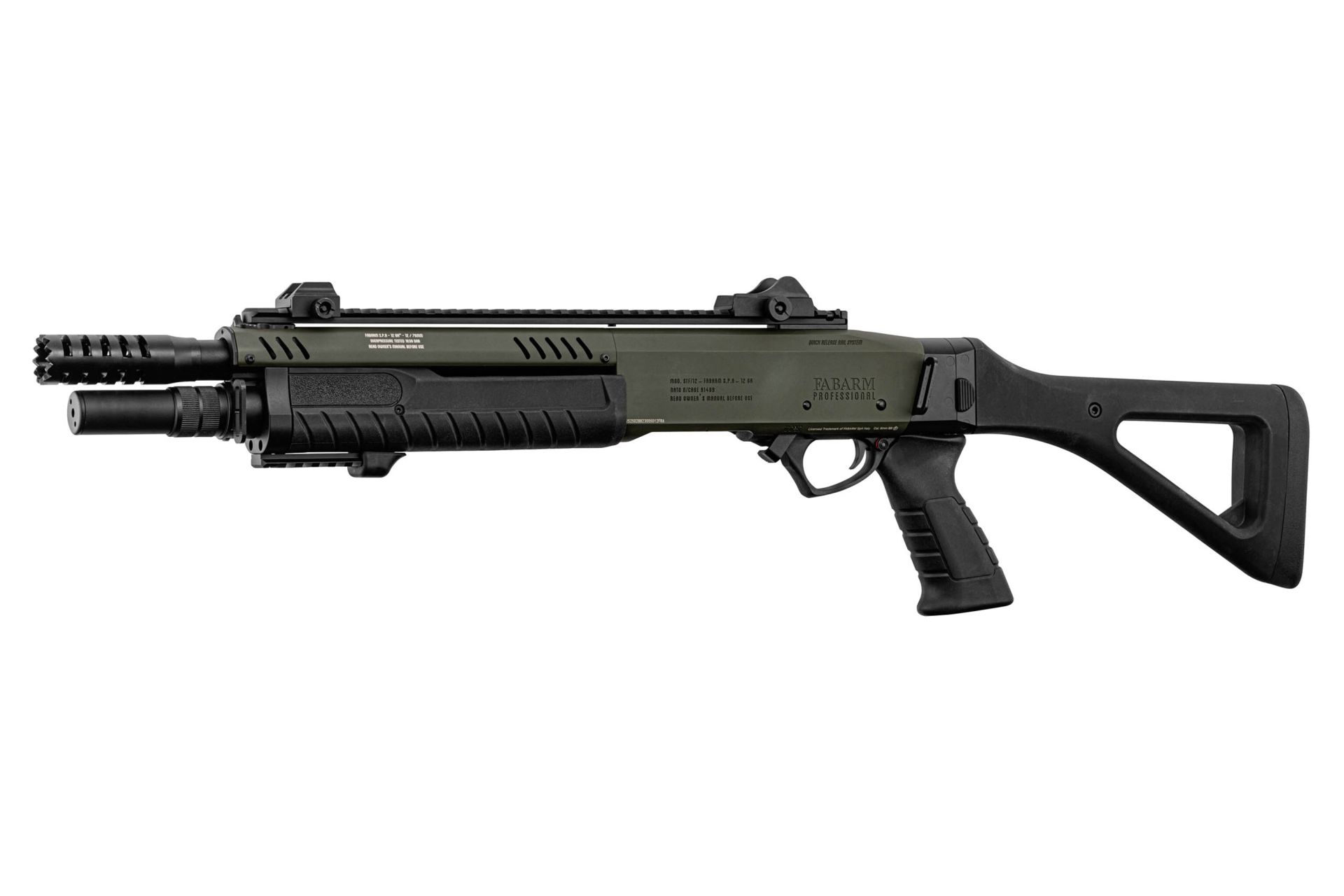 Fabarm STF12 Compact schwarz 6mm Airsoft Gas Non BlowBack