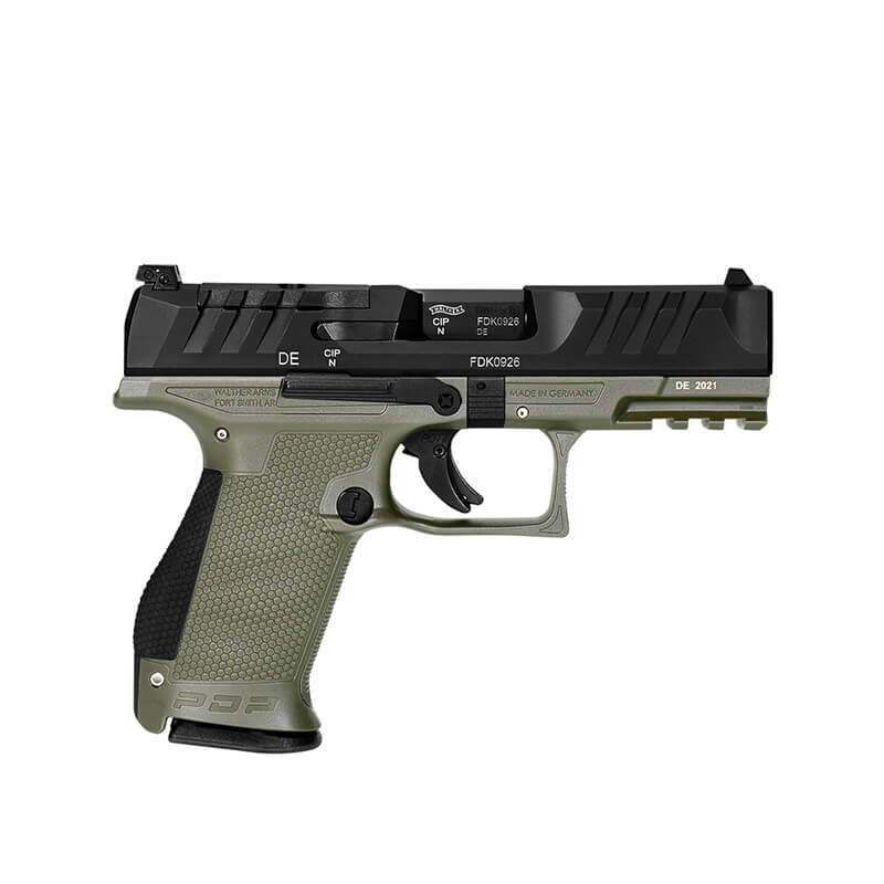PDP-ODG-Compact-4Zoll-rechts Walther PDP Fullsize 4,5" OR OD Green 9mm Luger