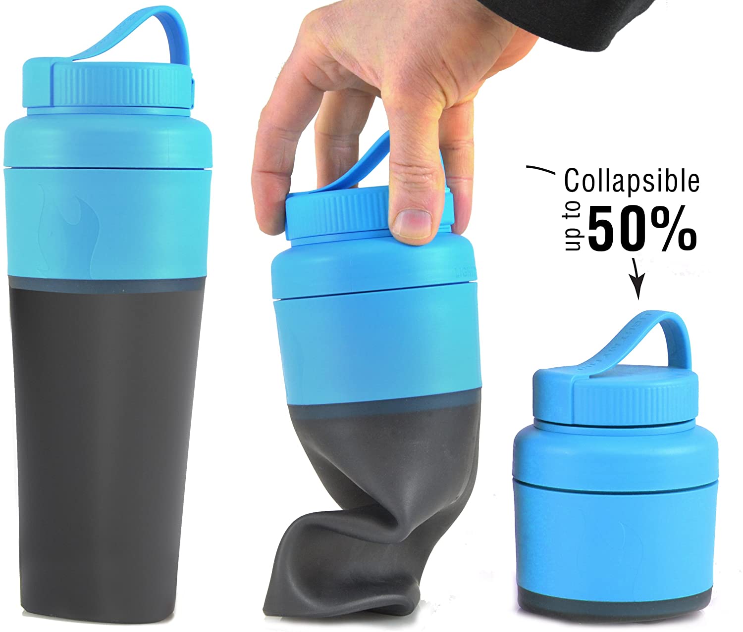 81pKTGh-PAL-_AC_SL1500_ Light My Fire Faltflasche Pack Up Bottle für Camping und Outdoor Cyan